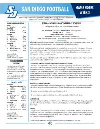 Game Notes Week 3