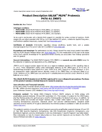 Product Description SALSA MLPA Probemix P476-A1 ZNRF3