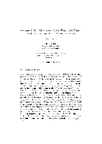 Support for Algebraic Data Types in Viper Bachelor of Science Thesis Project Description