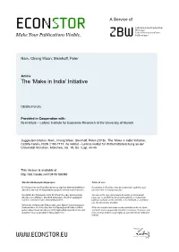 The 'Make in India' Initiative