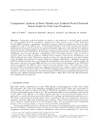 Comparative Analysis of Basic Models and Artificial Neural Network