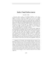 Index Fund Enforcement