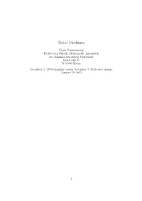 States of a Rotor Machine
