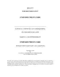 Uniform Trust Code