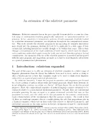 An Extension of Relativist Attitude Reports