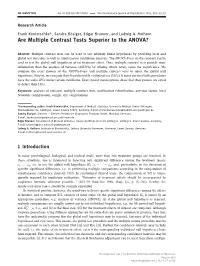 Are Multiple Contrast Tests Superior to the ANOVA?