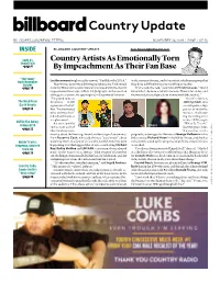 BILLBOARD COUNTRY UPDATE Tom.Roland@Billboard.Com