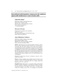 Generalised Multi-Impulsive Manoeuvres for Optimum Spacecraft Rendezvous in Near-Circular Orbit