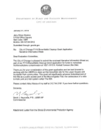 USEPA Brownfields Cleanup Grant Proposal Narrative