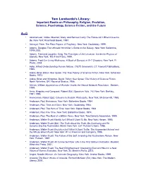 Website Important Books Final Revised Aug2010