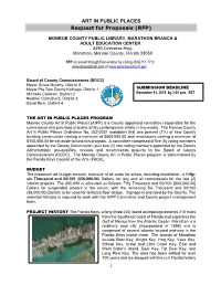 ART in PUBLIC PLACES Request for Proposals (RFP)