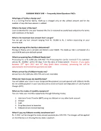 Frequently Asked Questions FAQ's What Type of Facility Is Ready Line?