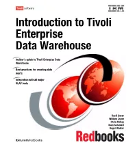 Introduction to Tivoli Enterprise Data Warehouse