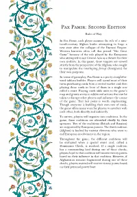 Pax Pamir: Second Edition