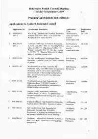 Planning Applications and Decisions