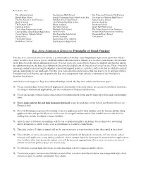 Principles of Good Practice 2012-2013