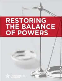 Restoring the Balance of Powers