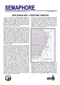 Semaphore Newsletter of the Sea Power Centre Australia Issue 2, April 2003