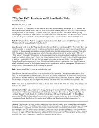 “Why Not Us?”: Lisa Kron on 9/11 and in the Wake by Julie Haverkate