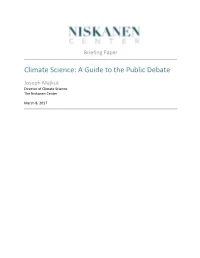 Climate Science: a Guide to the Public Debate