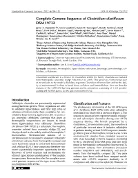 Clostridium Clariflavum DSM 19732 Javier A