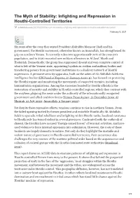 Infighting and Repression in Houthi-Controlled Territories