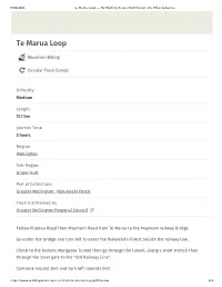 Te Marua Loop — NZ Walking Access Commission Ara Hīkoi Aotearoa