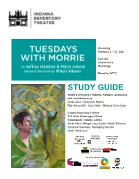 TUESDAYS with MORRIE by Jeffrey Hatcher & Mitch Albom Adapted from the Book by Mitch Albom