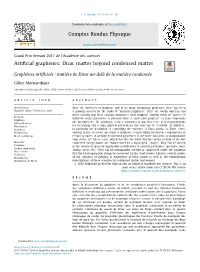 Artificial Graphenes: Dirac Matter Beyond