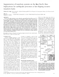 Segmentation of Transform Systems on the East Pacific Rise