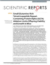 Small Glutamine-Rich Tetratricopeptide Repeat