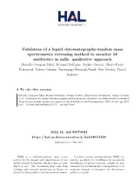 Validation of a Liquid Chromatography