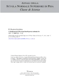 A Simple Proof of the Mean Fourth Power Estimate