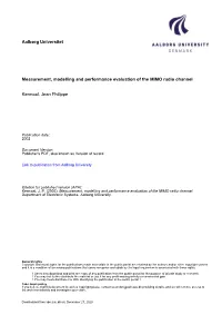 Aalborg Universitet Measurement, Modelling and Performance
