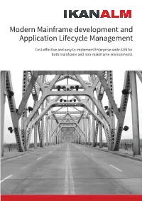 Modern Mainframe Development and ALM V23 Columns V5.Indd