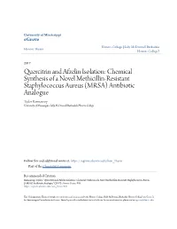 Quercitrin and Afzelin Isolation: Chemical Synthesis of A