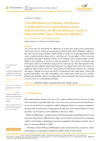 The Effectivity of Tomato and Guava Combination