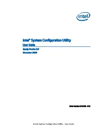 Intel® Server Management Pack for Windows User Guide