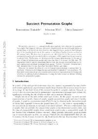 Succinct Permutation Graphs and Graph Isomorphism [5]