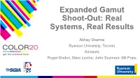 Expanded Gamut Shoot-Out: Real Systems, Real Results