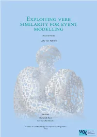 Exploiting Verb Similarity for Event Modelling