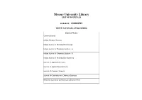 Mysore University Library LIST of JOURNALS