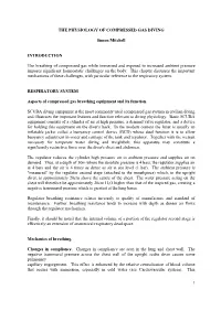 The Physiology of Compressed Gas Diving