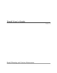 Twelf User's Guide