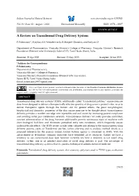 A Review on Transdermal Drug Delivery System