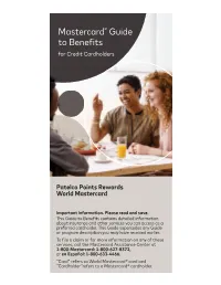 Patelco Points Rewards World Mastercard Credit Card Guide