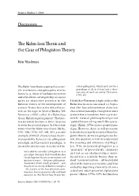 The Kuhn-Loss Thesis and the Case of Phlogiston Theory