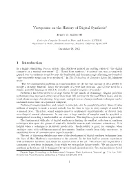Viewpoints on the History of Digital Synthesis∗