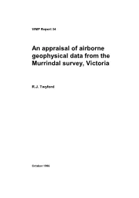 An Appraisal of Airborne Geophysical Data from the Murrindal Survey, Victoria