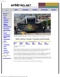 MTA Report December 2009